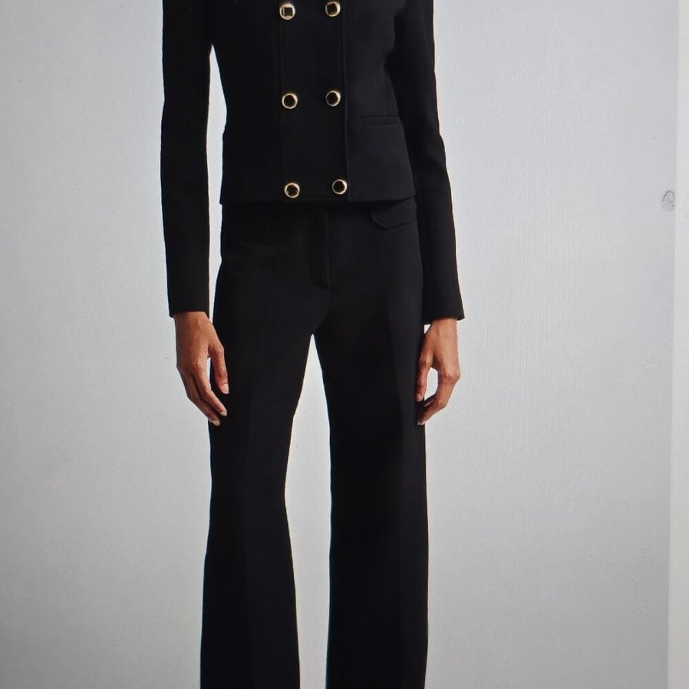 ✨St. John Collection Double Breasted‎ Stretch Crepe Crop Jacket(NEW WITH TAG)✨ - Picture 5 of 8